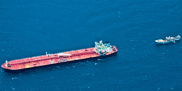 MT Polar sat moored off Hobyo